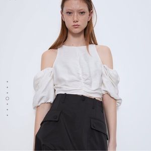 ZARA CROP TOP CUT OUT TRF BLOGGERES FAV